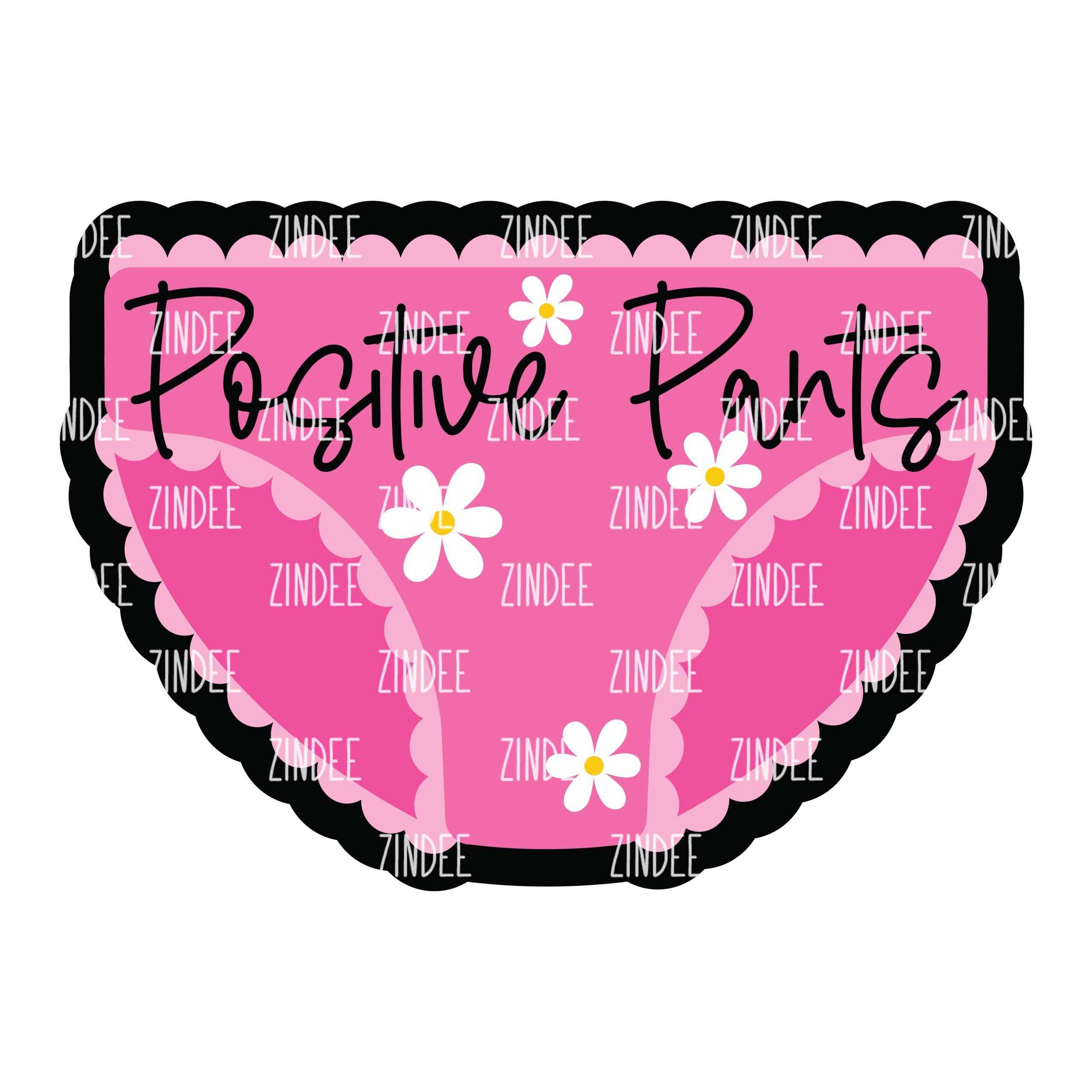 Positive Pants Acrylic Blank- Sticker- UV DTF (1.5 inch)