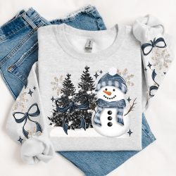 Snowman Wonderland DTF Transfer (w/optional sleeve design)