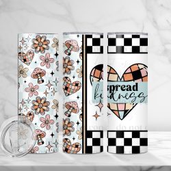 Spread Kindness Retro (Sublimation Wrap) 20 oz Skinny