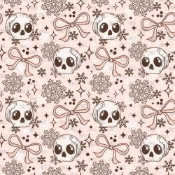 Winter Skulls seamless (vinyl)
