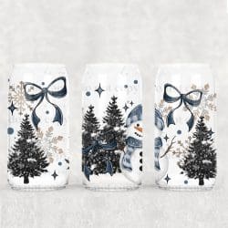Winter Wonderland Snowman UV DTF Can Wrap
