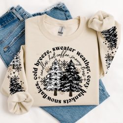 Winter Things DTF Transfer (w/optional sleeve design)