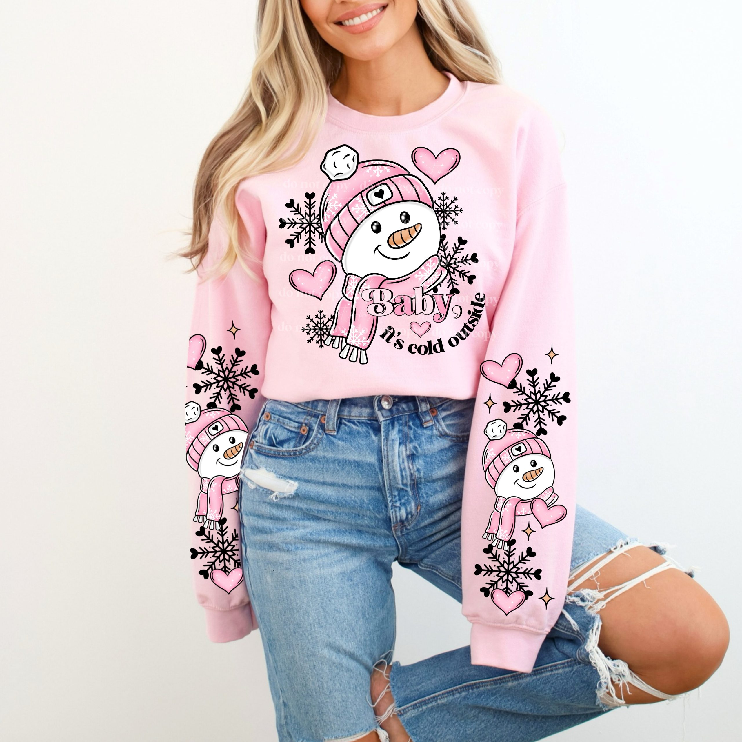 Baby It's Cold Outside DTF Transfer (w/optional sleeve design)