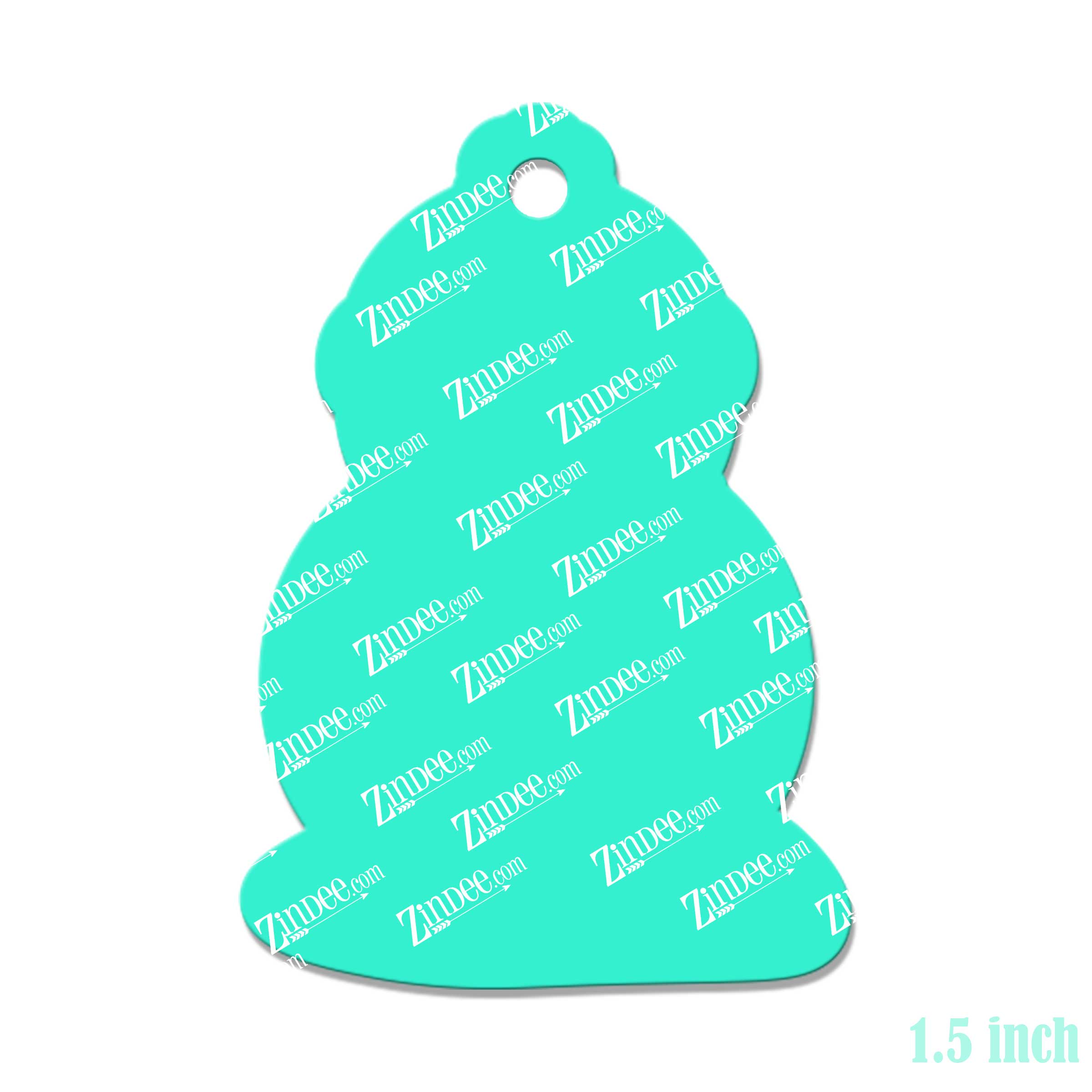 Snowman Single Acrylic Blank- Sticker- UV DTF (1.5 inch) - Image 2