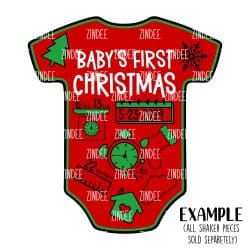 Pink Birth Announcement (sticker sheet) Clear Gloss - Image 2