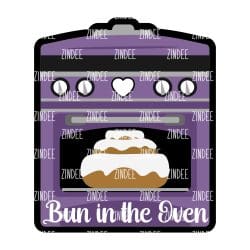 Bun In Oven acrylic blank 4 inch - Image 2