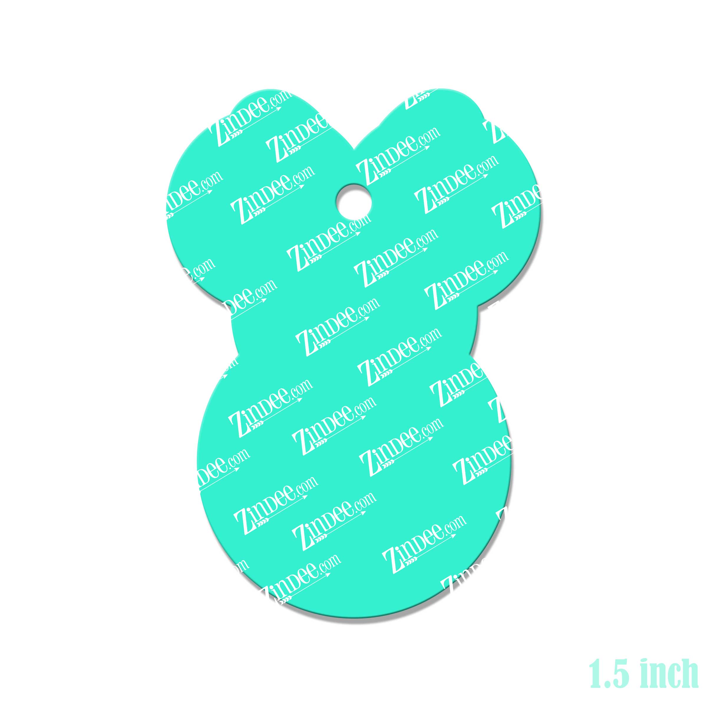 Girl Mouse Snowman Acrylic Blank- Sticker- UV DTF (1.5 inch) - Image 2