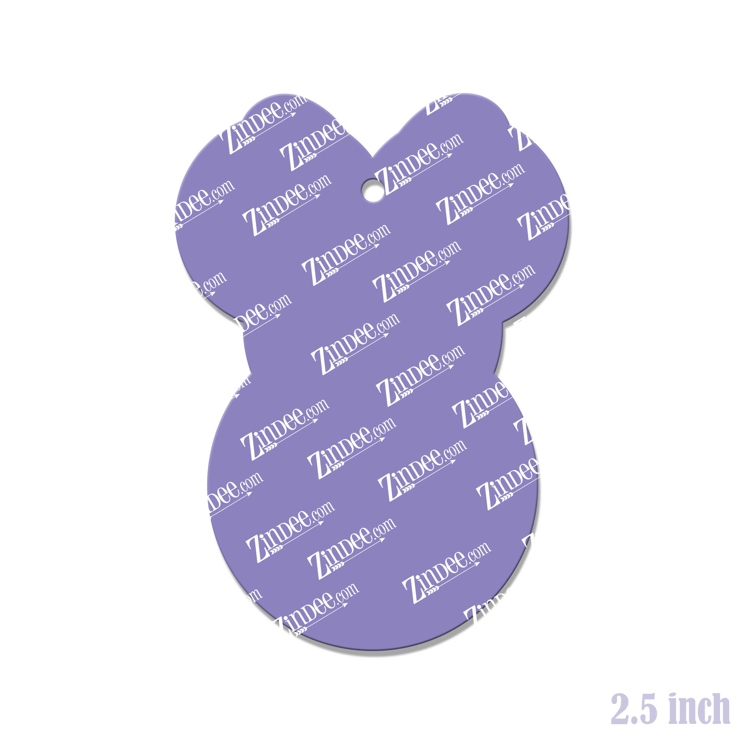 Girl Mouse Snowman Acrylic Blank- Sticker- UV DTF (2.5 inch) - Image 2