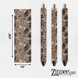Plaid Trees VINYL Pen Wrap