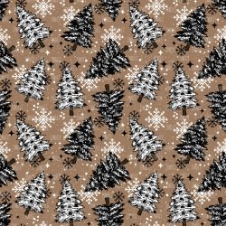 Plaid Trees seamless (vinyl)