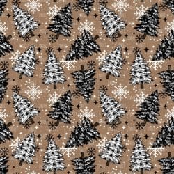 Plaid Trees seamless (vinyl)