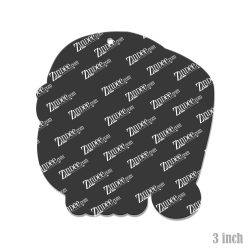 Alternative view of Santa Skull Acrylic Blank- Sticker- UV DTF (3 inch)