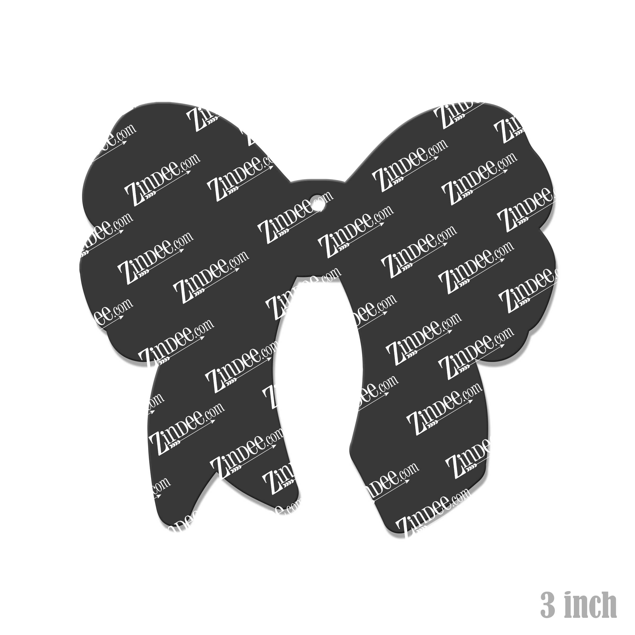 School Pencil Bow Acrylic Blank- Sticker- UV DTF (3 inch)