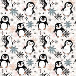 Too Cold Outside Penguins seamless (vinyl)