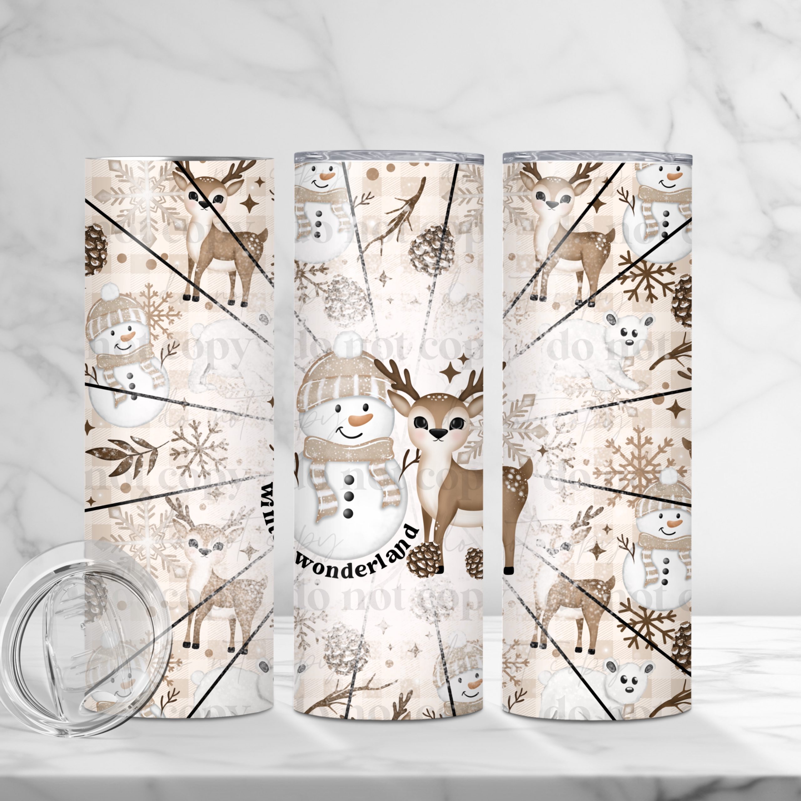 Winter Animals (Sublimation Wrap) 20 oz Skinny