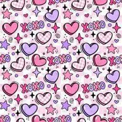 XOXO Valentine Checker seamless (vinyl)