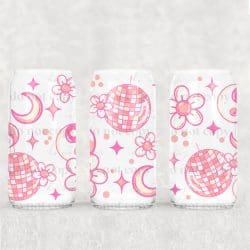 Disco Peace Party UV DTF Can Wrap