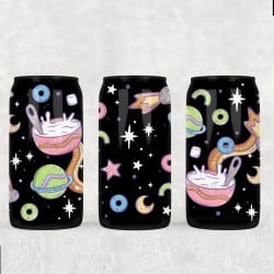 Space Cereal UV DTF Can Wrap
