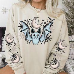 Winter Bat DTF Transfer (w/optional sleeve design)