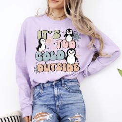 Too Cold Outside Penguin DTF Transfer