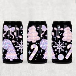Pastel Winter UV DTF Can Wrap