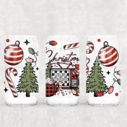 Christmas Movie Season UV DTF Can Wrap