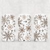 Neutral Snowflakes UV DTF Can Wrap
