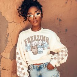 Freezing Frappuccino DTF Transfer (w/optional sleeve design)