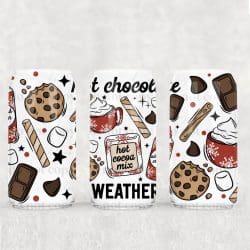 Hot Cocoa Cookies UV DTF Can Wrap