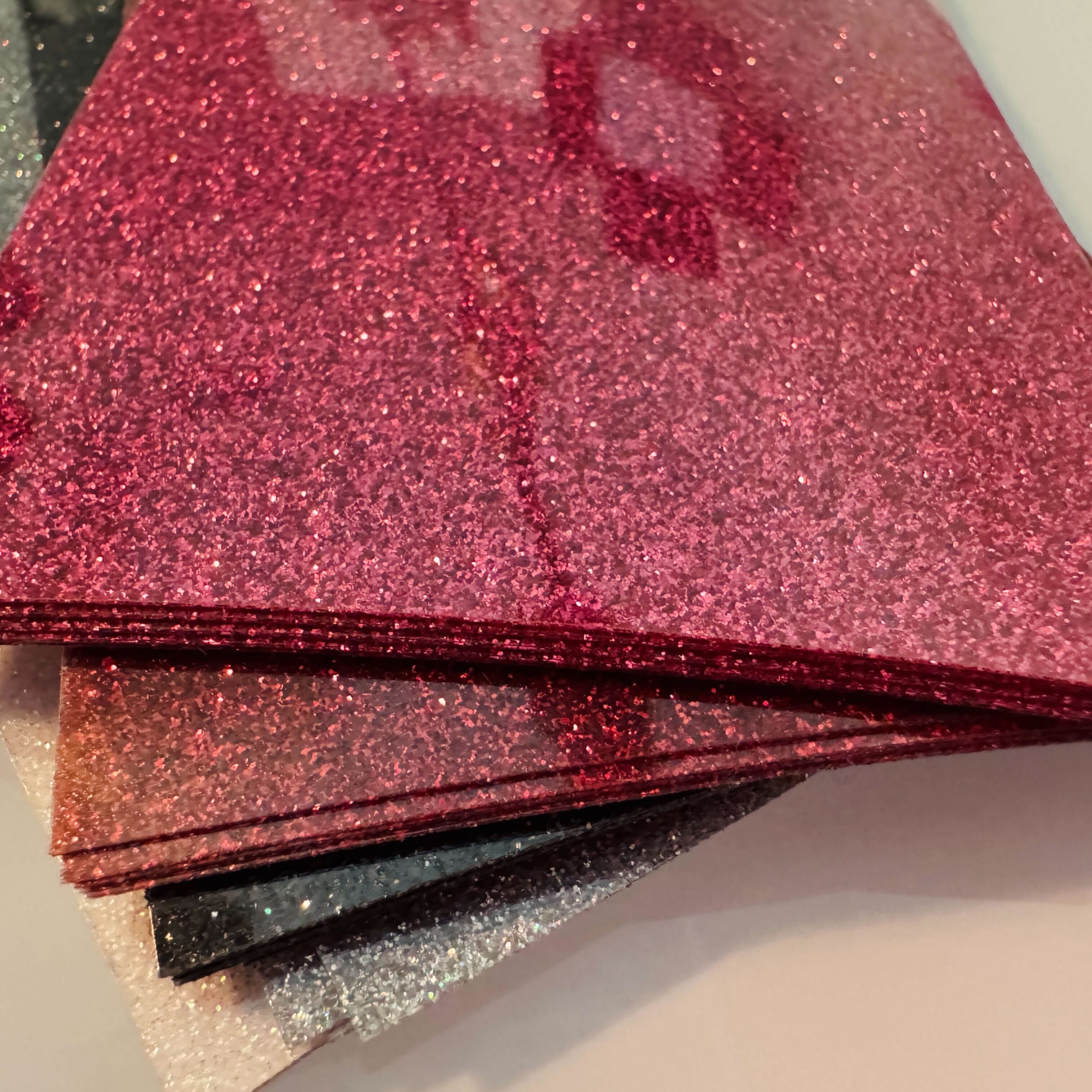 Cheer Bow Iron On/HTV Glitter Strips- Set of 2 - Image 4