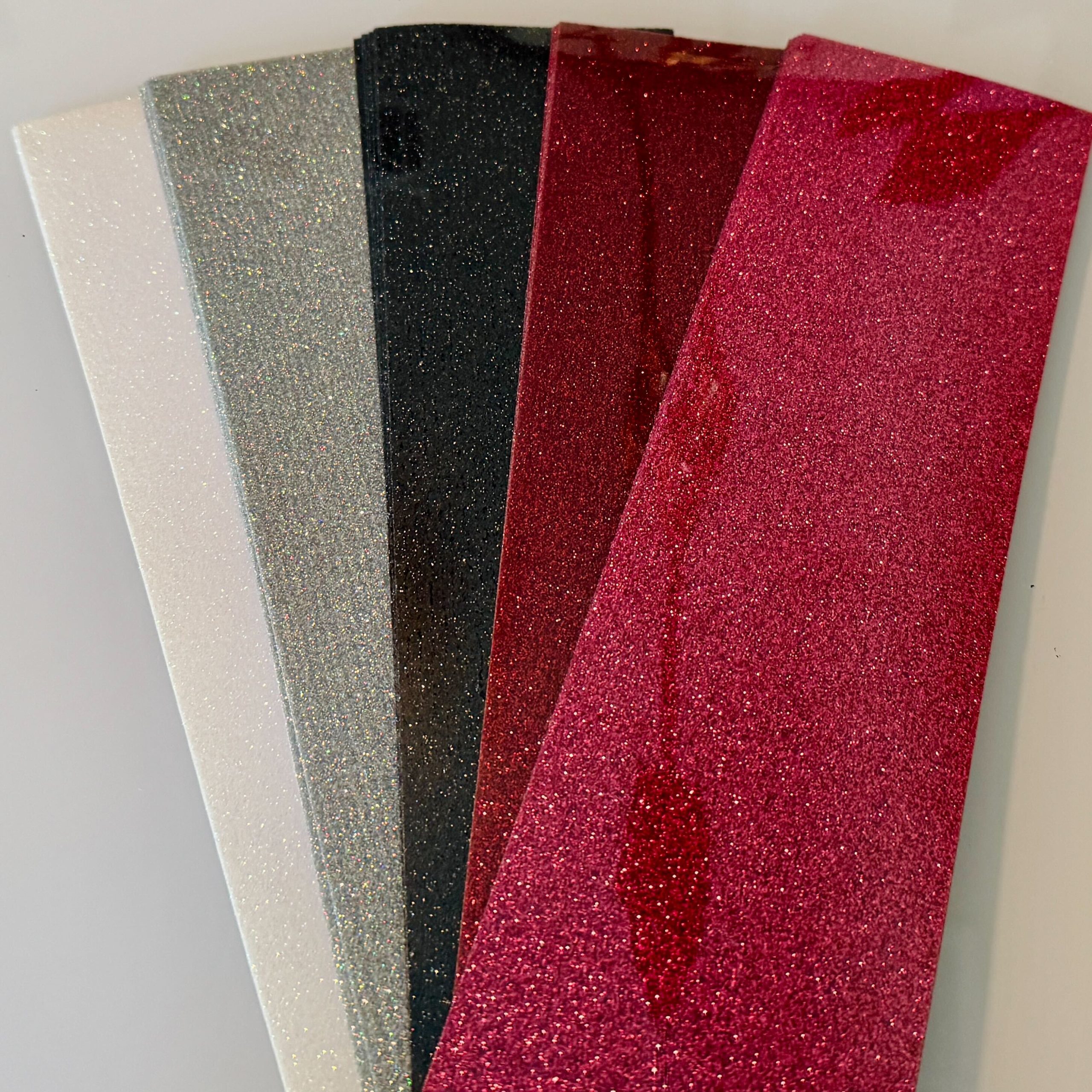 Cheer Bow Iron On/HTV Glitter Strips- Set of 2 - Image 3