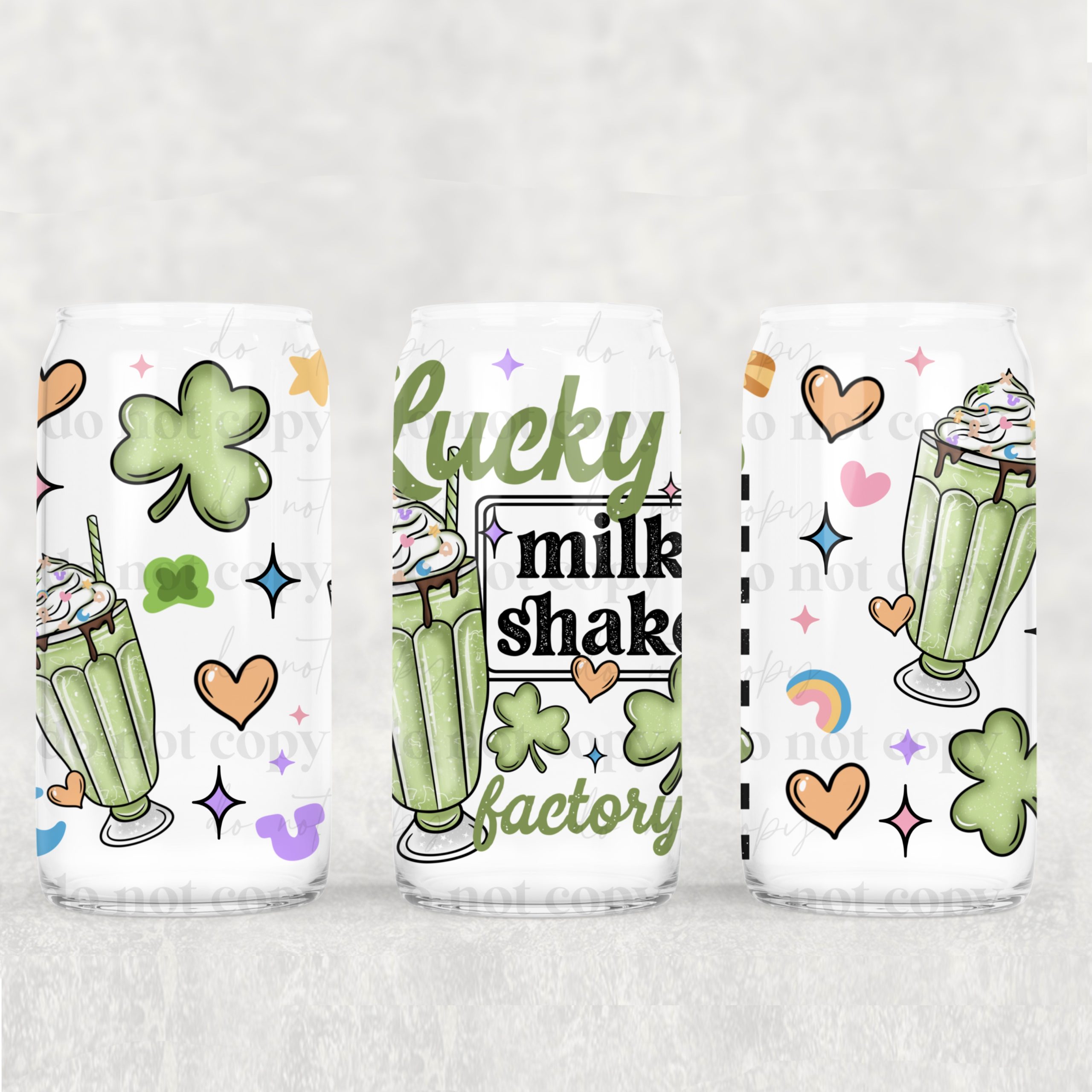 Luckys Shakes UV DTF Can Wrap