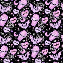 Bat Valentines Day seamless (vinyl)