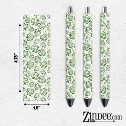 Checker Shamrocks VINYL Pen Wrap