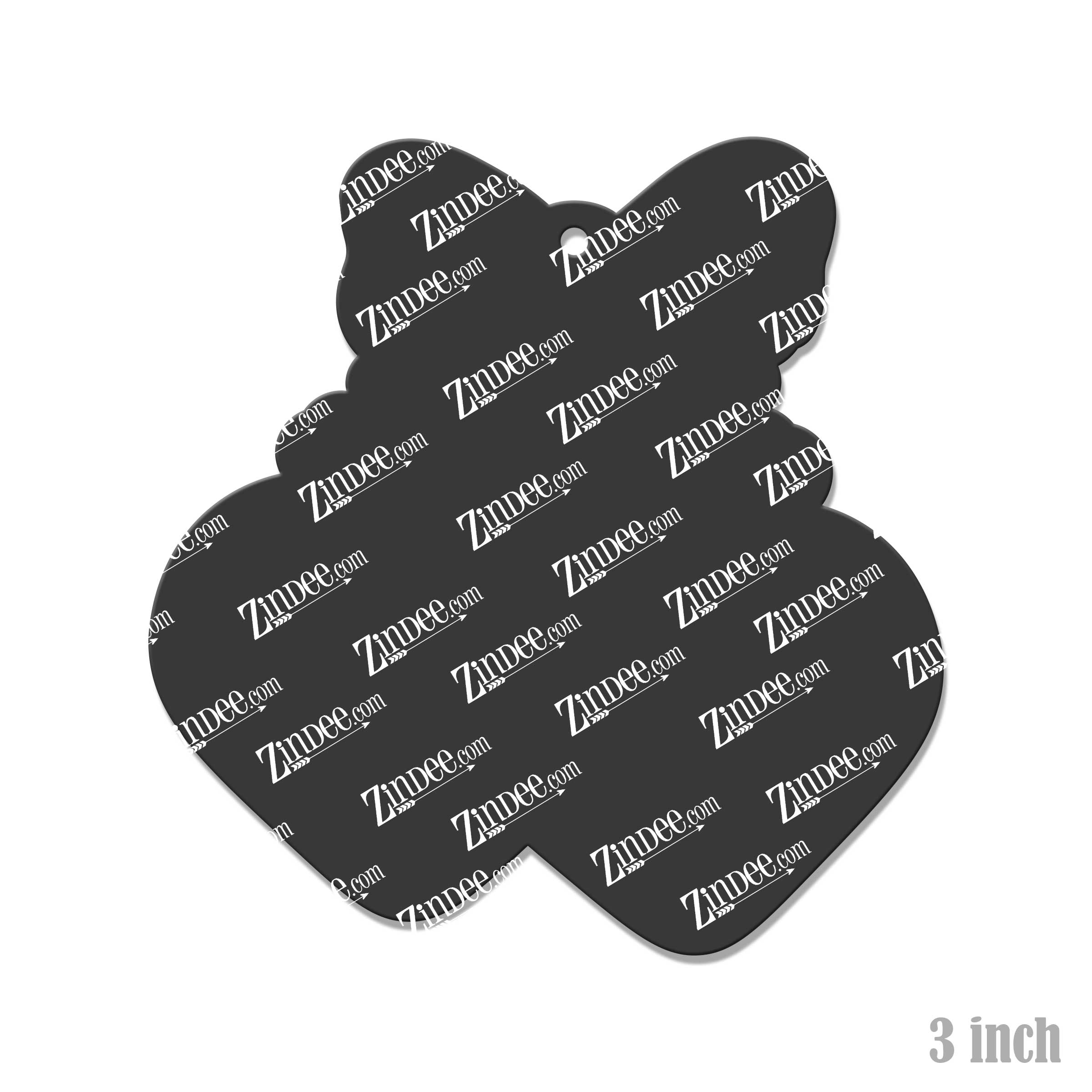 Cherry Hearts Acrylic Blank- Sticker- UV DTF (3 inch) - Image 2