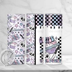 Coffee Crime Scenes (Sublimation Wrap) 20 oz Skinny
