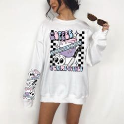 Coffee Crime Scenes DTF Transfer (w/optional sleeve design)
