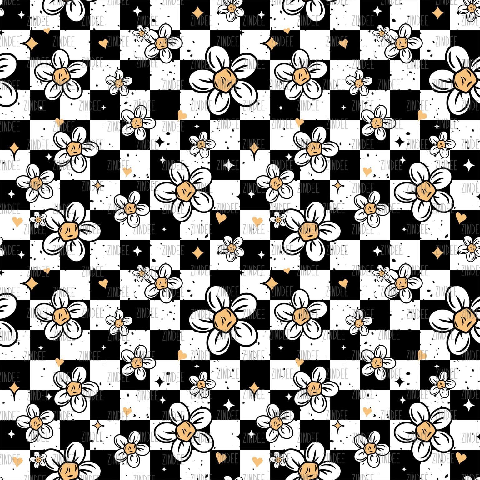 Sublimation Check Pattern Daisy Checker seamless (Sublimation Sheet) – Zindee