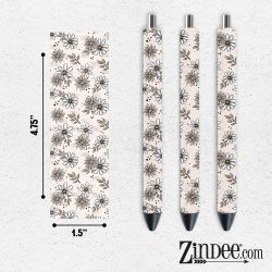 Daisy Dots VINYL Pen Wrap