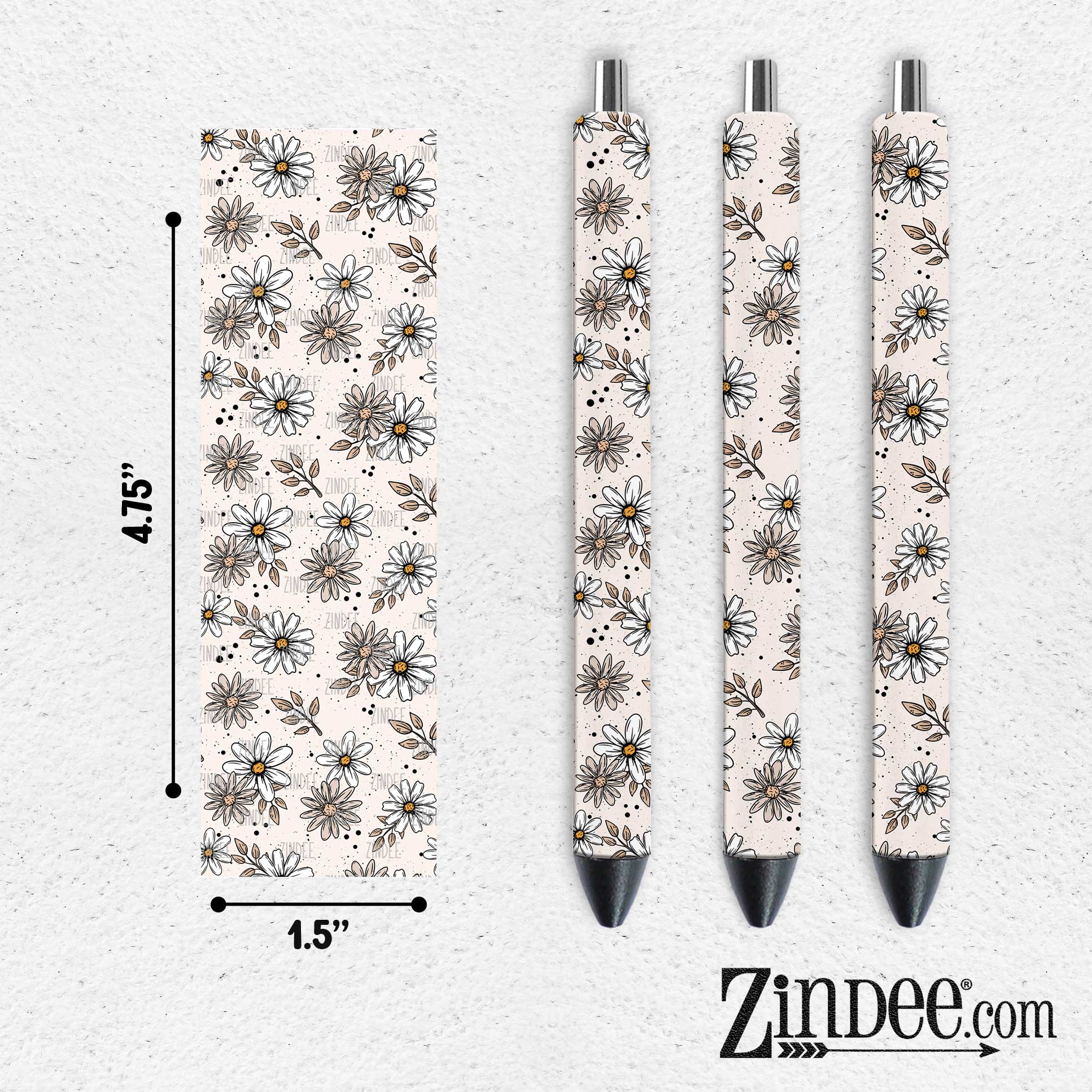 Daisy Dots VINYL Pen Wrap