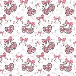 Disco Cherry Hearts seamless (vinyl)