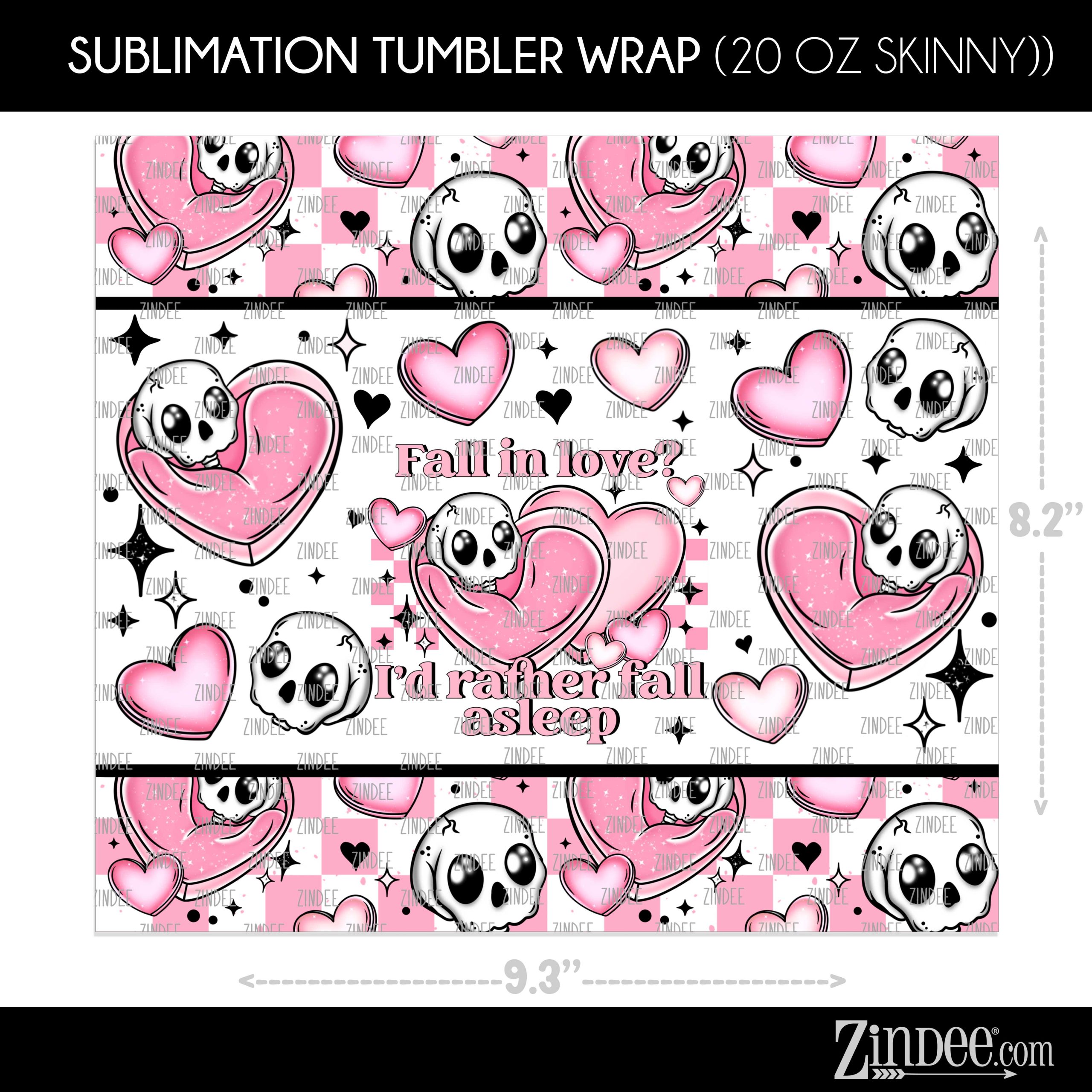 Fall Asleep (Sublimation Wrap) 20 oz Skinny - Image 2