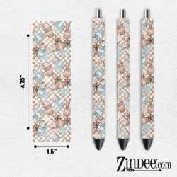 Frappuccino Snowflakes VINYL Pen Wrap