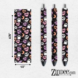 Ghost Spooky Valentines Day VINYL Pen Wrap