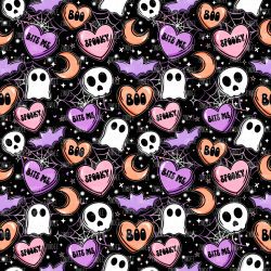 Ghost Spooky Valentines Day seamless (vinyl)