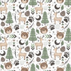 Green Woodland seamless (vinyl)