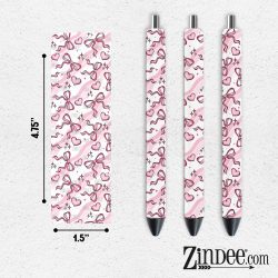 Heart Bows VINYL Pen Wrap