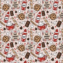 Hot Cocoa Cookies seamless (vinyl)