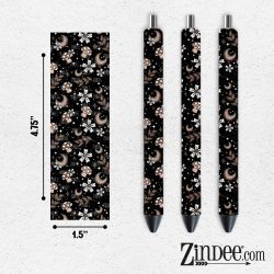 Mushroom Floral VINYL Pen Wrap