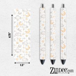 Nursery Clouds VINYL Pen Wrap
